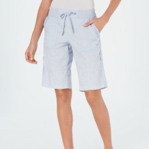 SHORTS, CARGO, CALVIN KLEIN, WOMEN'S LIGHT BLUE XL